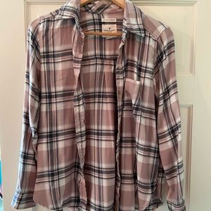 Light Pink and grey Flannel